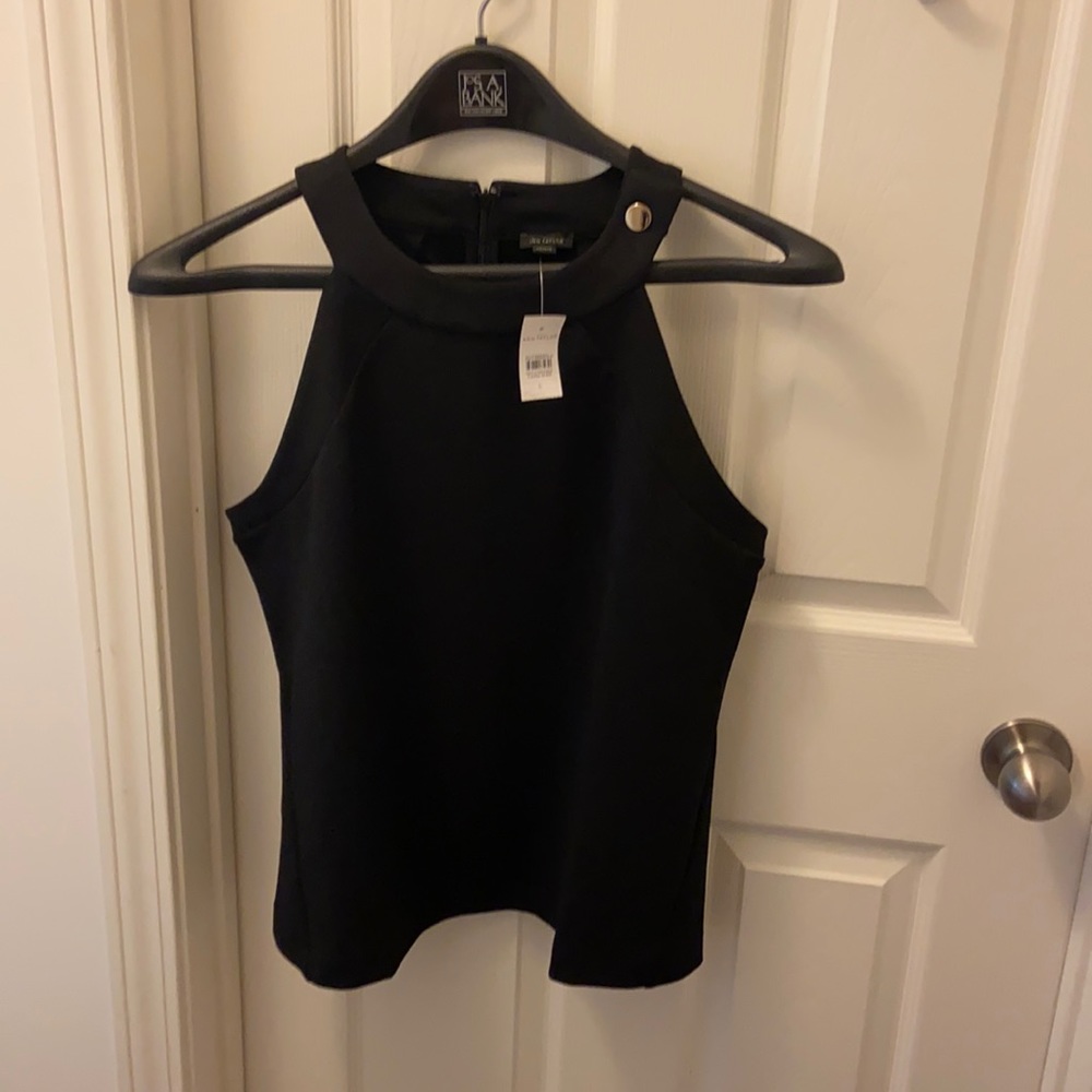 New w/ tags Ann Taylor sleeveless shirt black L